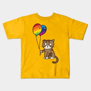 Balloon Cat Kids T-Shirt